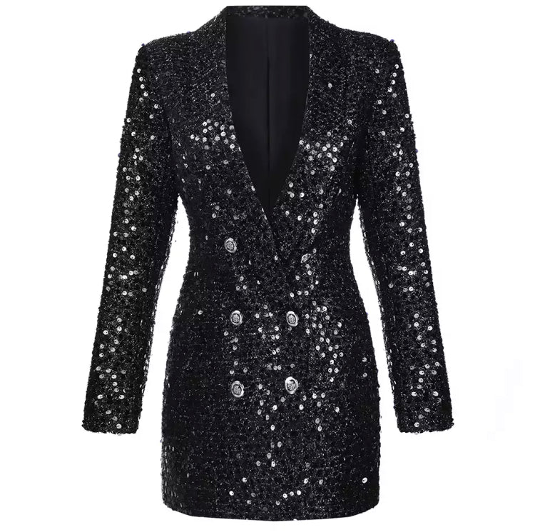 Sequin Blazer Dress