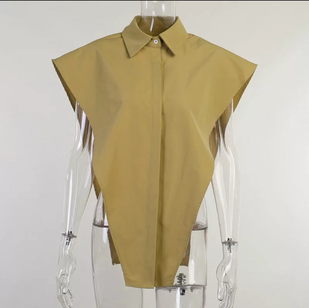 “Straight to the Point” Button up