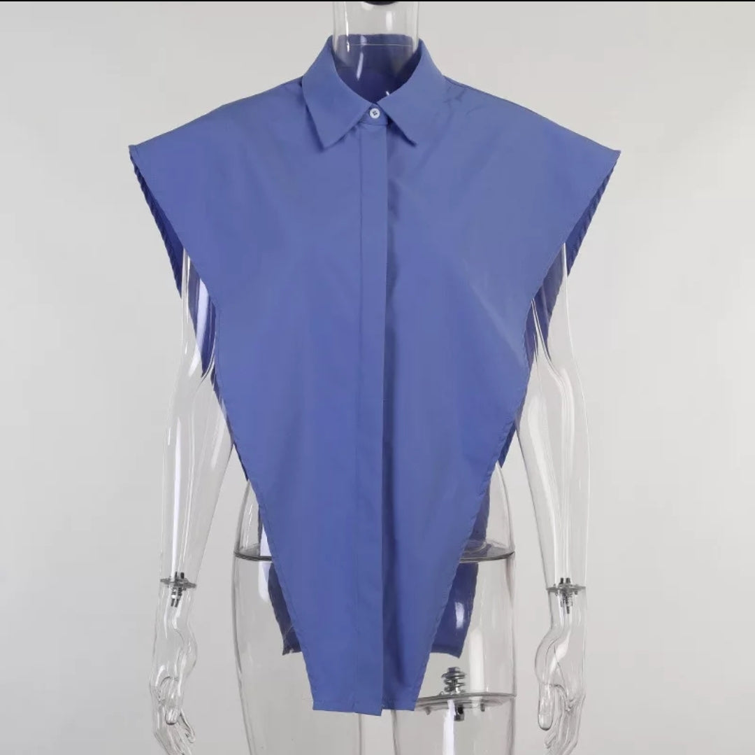 “Straight to the Point” Button up