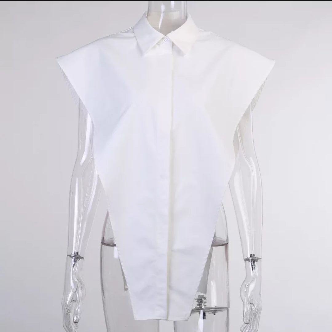 “Straight to the Point” Button up