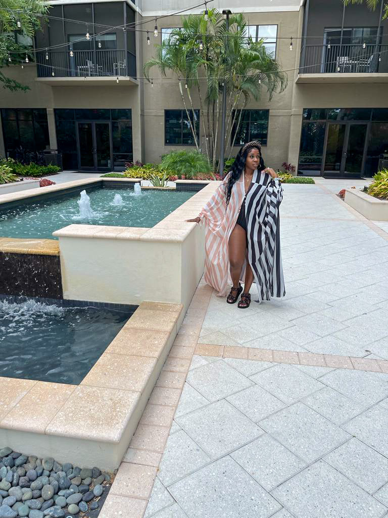 Allure Stripped Coverup